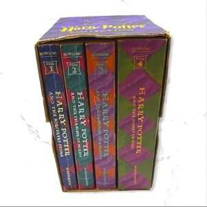 Scholastic Harry Potter Paperback Box Set Books 1-4 J.K. Rowling Paperback Magic